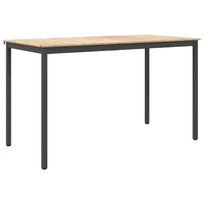 vidaXL Barska miza Naravna 180 x 90 x 105 cm Masivno borovo les