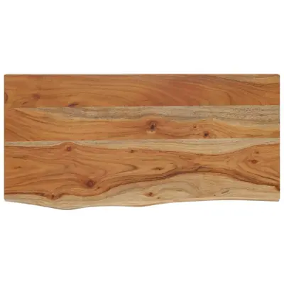 vidaXL Stenska polica 60x30x3,8 cm pravokotna akacija naraven rob