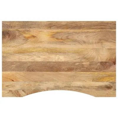 vidaXL Mizna plošča ukrivljena 100x50x2,5 cm trden mangov les