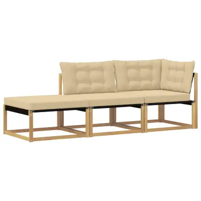 vidaXL Sekcijski kavč z blazino Bela 241,5 x 83 x 73 cm