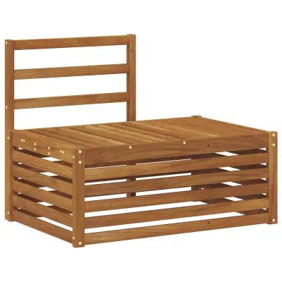 vidaXL Zunanji končni kavč Naravna 91 x 63 x 73 cm Masiven les akacije