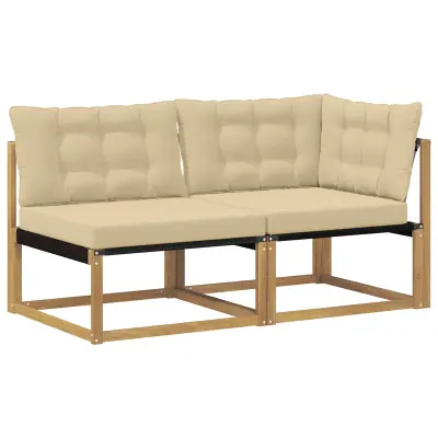 vidaXL Sekcijski kavč z blazino Bela 162,5 x 83 x 73 cm