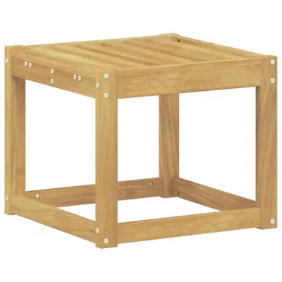 vidaXL Zunanji stolček klop Bela 43 x 43 x 37 cm Masiven les akacije