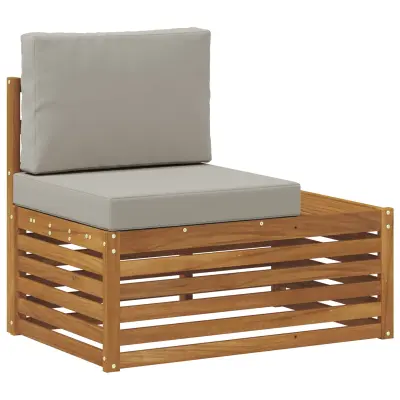 vidaXL Zunanji konec kavča Naravna 91 x 63 x 73 cm Masiven les akacije