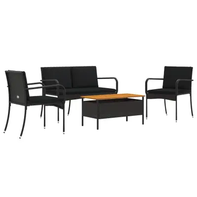 vidaXL Vrtni set z blazino jeklo