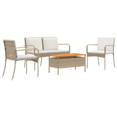 vidaXL Vrtni set z blazino jeklo