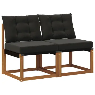 vidaXL 2 Kos Zunanja srednja sofa