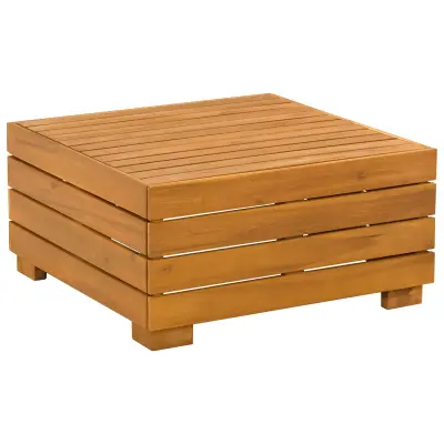 vidaXL Vrtna stranska miza Masiven les akacije Rjava 60 x 60 x 30 cm