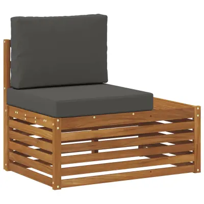 vidaXL Zunanji konec kavča Naravna 91 x 63 x 73 cm Masiven les akacije