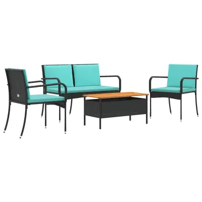 vidaXL Vrtni set z blazino jeklo