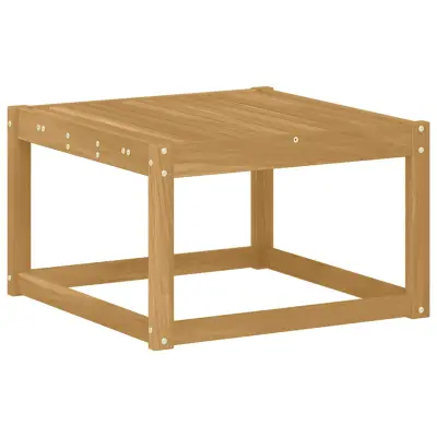 vidaXL Zunanja miza Masiven les akacije Bela 59 x 59 x 37 cm
