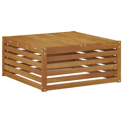 vidaXL Zunanja miza Masiven les akacije Naravna 79 x 79 x 37 cm