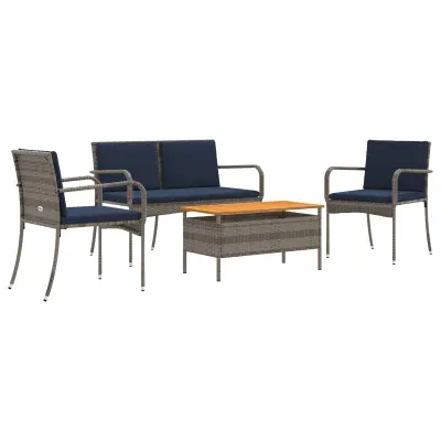 vidaXL Vrtni set z blazino jeklo