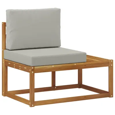 vidaXL Zunanji končni kavč Naravna 91 x 63 x 73 cm Masiven les akacije