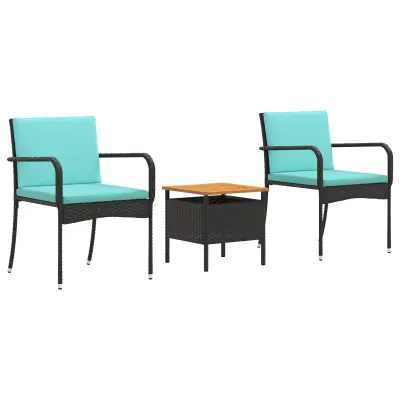 vidaXL Vrtni set z blazino jeklo