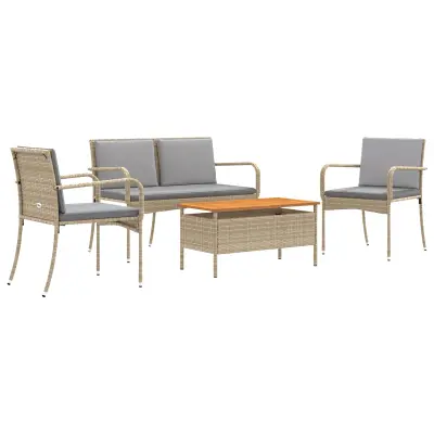 vidaXL Vrtni set z blazino jeklo