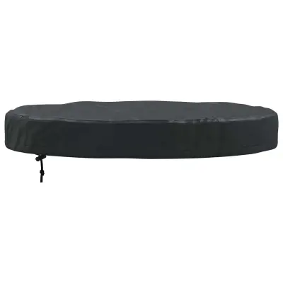 vidaXL Pokrov za zunanjo mizo Črna 82 x 82 x 10 cm 420D Oxford tkanina