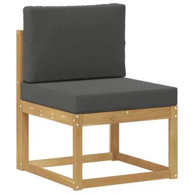 vidaXL Zunanja garnitura za sedenje Bela in antracit 59 x 63 x 73 cm