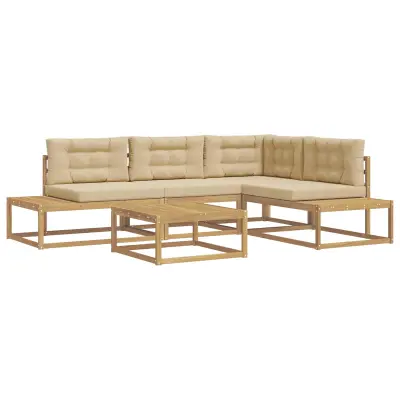 vidaXL Zunanja garnitura za sedenje Bela 79 x 79 x 37 cm Poliester