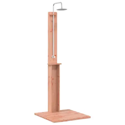 vidaXL Zunanji tuš Naravna 75 x 76 x 217 cm Trdni Douglas les