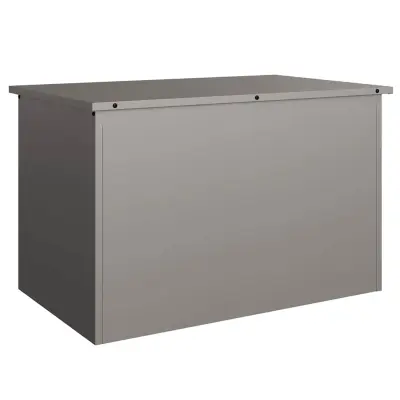 vidaXL Zunanja shranjevalna škatla Rjav 80 x 50,5 x 50 cm Jeklo