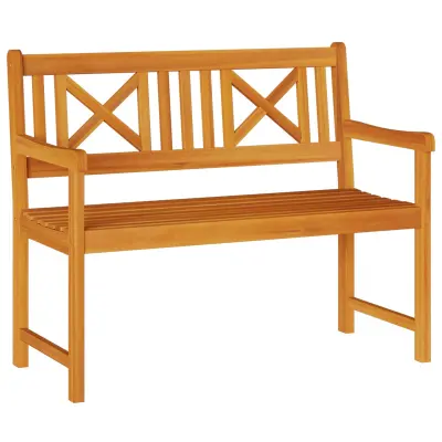 vidaXL Zunanja klop Naravna 110 x 56 x 90 cm Masiven les akacije