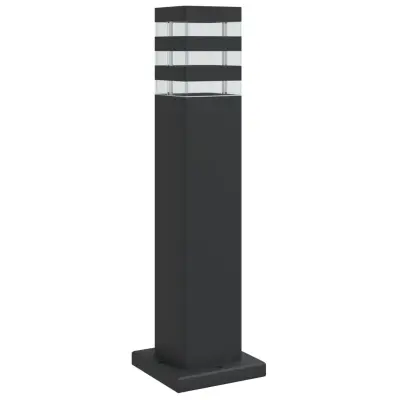 vidaXL Zunanja talna svetilka črna 50 cm aluminij