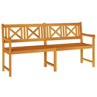 vidaXL Zunanja klop Naravna 180 x 56 x 90 cm Masiven les akacije