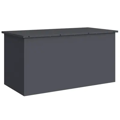 vidaXL Zunanja shranjevalna škatla Antracit 100 x 50,5 x 50 cm Jeklo