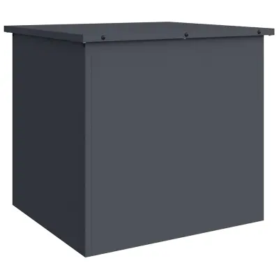 vidaXL Zunanja shranjevalna škatla Antracit 55 x 50,5 x 50 cm Jeklo