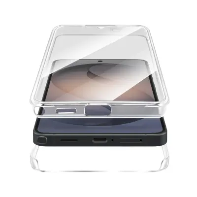 Silikonski ovitek 360° zaščita Galaxy S26 Ultra, Prozorna