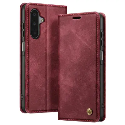 Denarnica za Galaxy A17 Kolekcija CaseMe Vintage učinek, Bordo