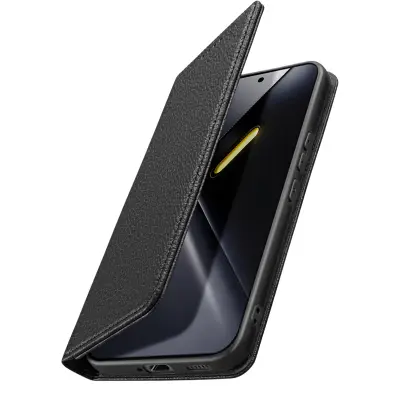 Denarnica za Poco X8 Pro Max Tekstura liči z blokiranjem RFID, Črna