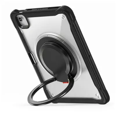 Ovitek za iPad Air 11 M4 2026 s Vogali Bumper proti Udarcem, Črna