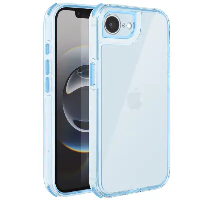 Ojačana dvo-materialana teksturirana nezdrsna zaščita za iPhone 17e, Modra