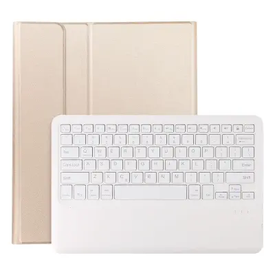 Snemljiva torbica s tipkovnico QWERTY in stojalom – iPad Air 13 2026, Zlata