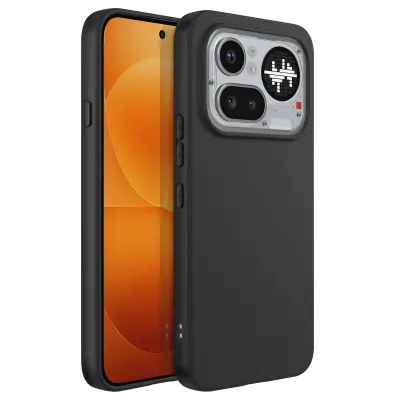 Ovitek za Nothing Phone 4a Pro iz mehkega silikona Protiudarni Oleofoben, Črna