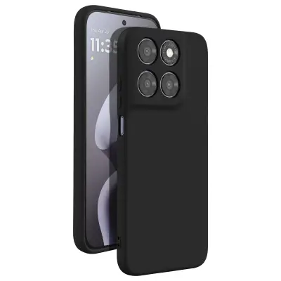 Silikonsko Ohišje Soft-Touch za Motorola Moto G67 Serije Fast Cover, Črna