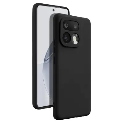 Silikonsko Ohišje Soft-Touch za Realme 16 Pro Serije Fast Cover, Črna