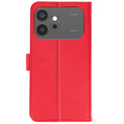 Mayaxess, Denarnica Ovitek za Honor 600 / 600 Pro s Stojalom za Video in Paščkom, Rdeča