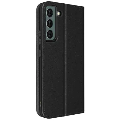 Forcell, Preklopni ovitek za Galaxy S22 Smart Pro s prostorom za kartice, Črna