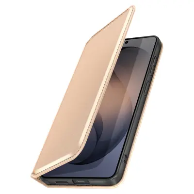 Preklopna torbica za Galaxy S26 Ultra magnetna s stojalom Classic Edition, Zlata