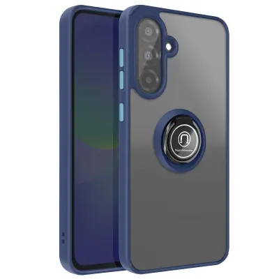 Etui za Galaxy A37 s prstanastim stojalom in magnetno pritrditvijo, Modra