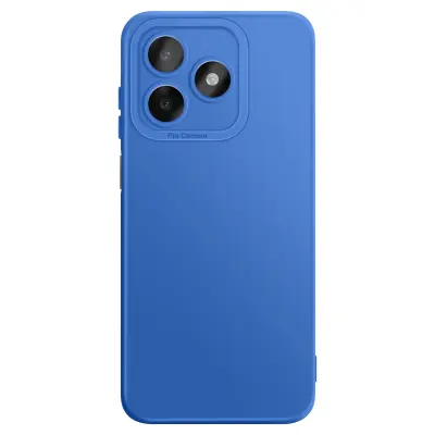 Mehak silikonski ovitek Honor X5c Plus – ojačana zaščita kamere, Modra
