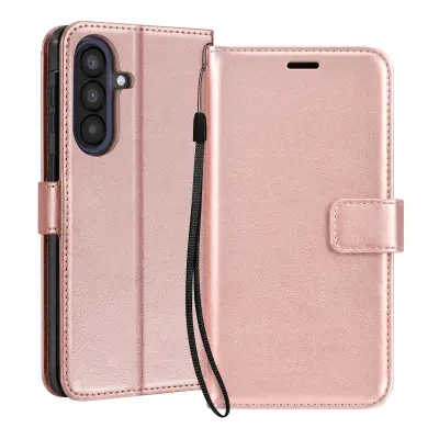 Mayaxess, Denarnica etui Galaxy A57 z zapestnim trakom in stojalom, Šampanjec roza