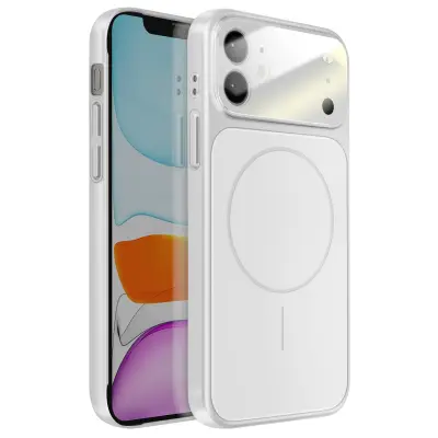 MagSafe ovitek za iPhone 11 – AG Glass Mate zaključna obdelava, Srebrna