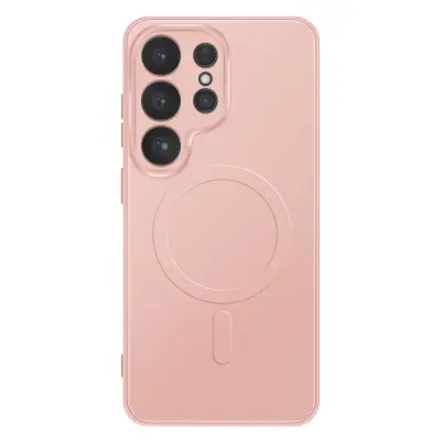 Ovitek za Galaxy S26 Ultra, združljiv s polnjenjem Qi2 / MagSafe / PixelSnap, Roza