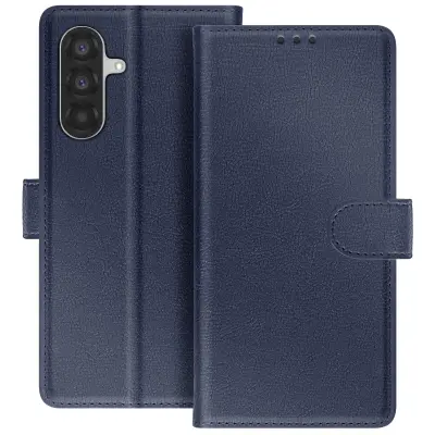 Denarnica za Galaxy A37 serija Chesterfield s funkcijo stojala, Nočno modra