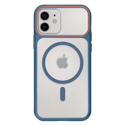 Ovitek za iPhone 12 / 12 Pro MagSafe, dvomaterialni, trd hrbet, Modra