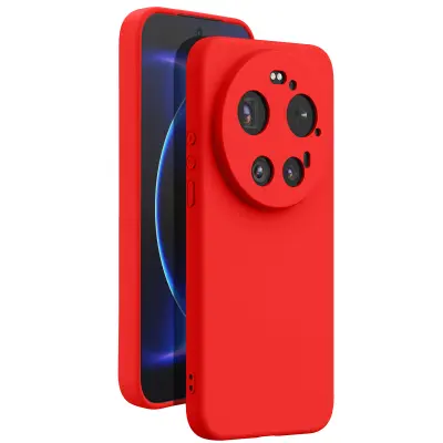Silikonsko Ohišje Soft-Touch za Xiaomi 17 Ultra Serije Fast Cover, Rdeča
